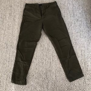 J.Crew green ‘sun faded’ khaki 34 x 32